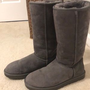 Tall Grey Ugg Boots